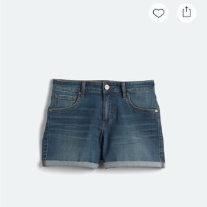 Kut from the Kloth Blue Jean Shorts with Cuffed Hem
